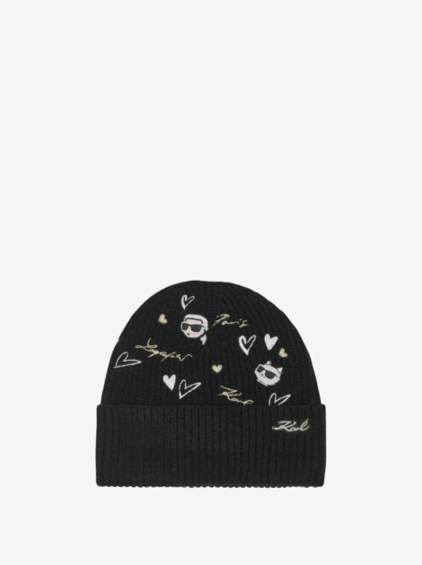 KARL LAGERFELD-ICONS KUFF BEANIE