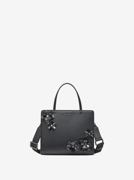 Karl Lagerfeld-MAYBELLE TOP HANDLE SATCHEL WITH FLOWERS